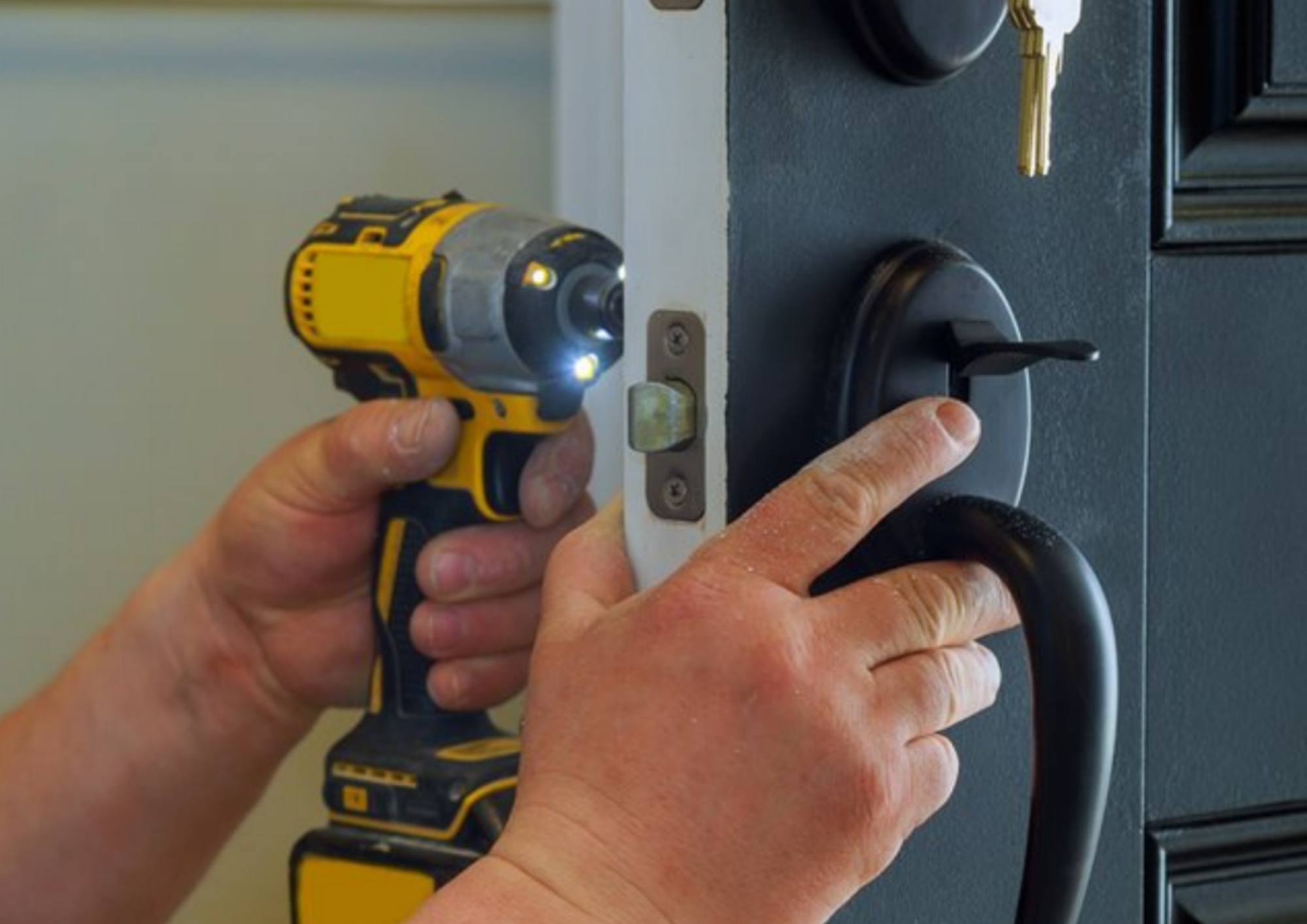 Hire A Hubby can repair & maintain your door locks to keep your family safe & secure.